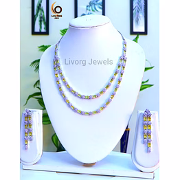 american diamond classic necklace set 11