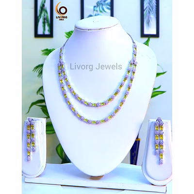 american diamond classic necklace set 11