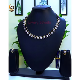 american diamond classic necklace set 12