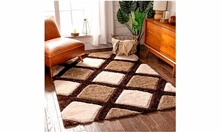 IndianCarpet shaggy rugs for bed room , living room soft and fluffy carpet..