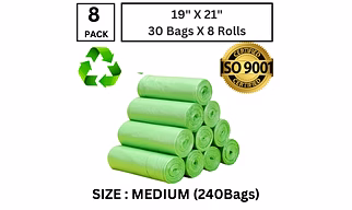green colour garbage bag