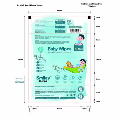 smiley bumps baby wipes