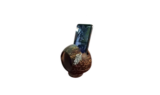 Coconut Shell Mobile Holder with Amplifier