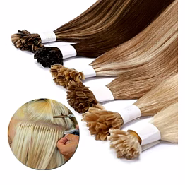 temple virgin remy i-tip hair extension