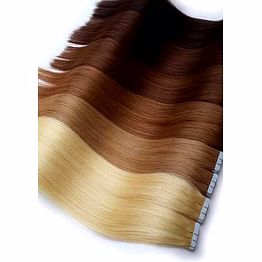 temple virgin remy tape-in hair extension