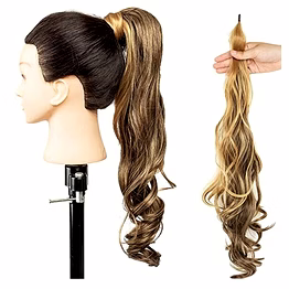 temple virgin remy ponytail/wrap ponytail extension