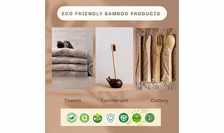 BAMBOO TOOTH BRUSH AND TOWELS
