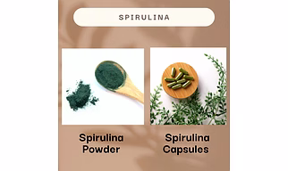 SPIRULINA CAPSULES AND POWDER