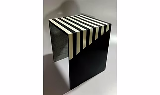Marble inlay stool