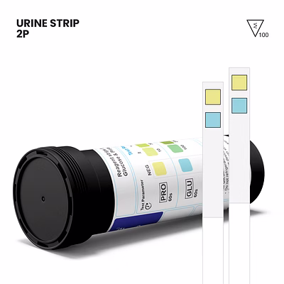 labgene 2p urinalysis strips (glucose & protein) | 100 strips/bottle