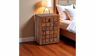 Kaari Teak Bedside Table | 100% teak Wood and Handcrafted