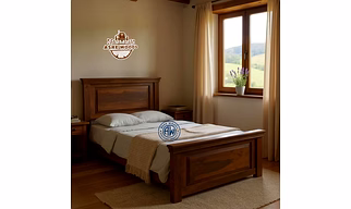 Timeless Teak Wood Platform Bed – Custom Sizes Available