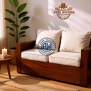 Urban Edge Teak Sofa – Modern Luxury with Lasting Strength