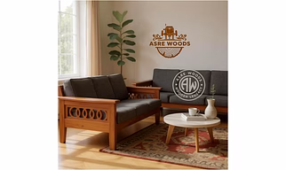 Ornate Loop Teak Sofa Set – Timeless Craftsmanship
