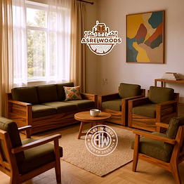 oakridge teakwood sofa set – timeless comfort & style