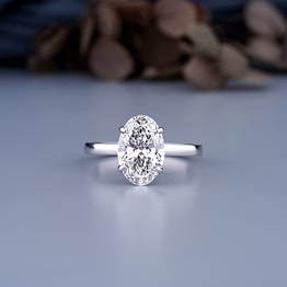 oval solitaire ring