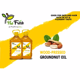 wood pressed groundnut oil