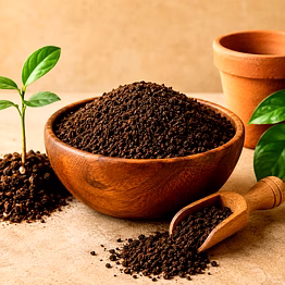 orbifusion city compost granules organic fertilizer from processed organic waste for soil quality