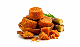 Organic Jaggery Natural Sweetener In Block Or Powder Form With Custom Packaging