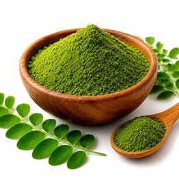 orbifusion dehydrated moringa powder fine green 80–100 mesh nutraceutical ingredient for health and food applications