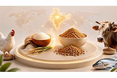 Feed Grade Rice Gluten protein ingredient for poultry, cattle, livestock, and aquaculture feed