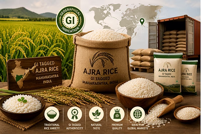 Authentic GI-tagged Ajra Rice from Maharashtra India for international food markets