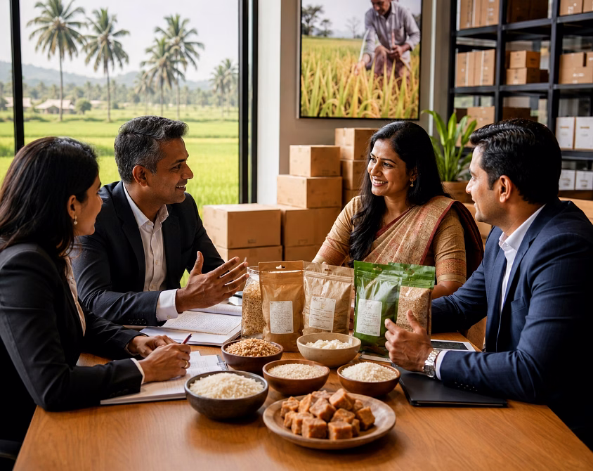 Indian Rural Farmer Networks and Trade Sourcing