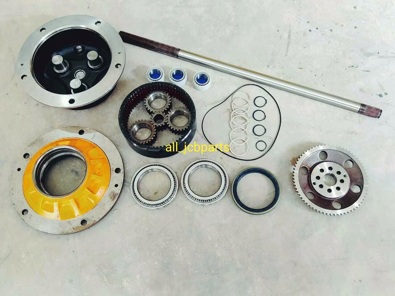 jcb rear hub assembly repair kit for various jcb models with axle shaft gear