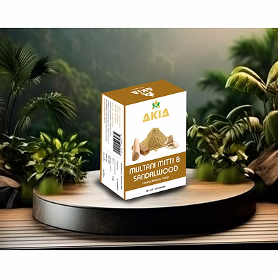 akia multani mitti & sandalwood herbal beauty soap