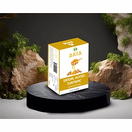 akia sandal honey turmeric herbal beauty soap