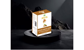 Akia Almond Walnut Scrub Herbal Beauty Soap ( Exfoliating Moisturizing )