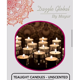 tealight candles, packe of 10 candles