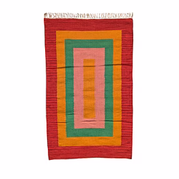 qaushey living pure new zealand wool kilim rug (80% nz wool + 20% cotton)