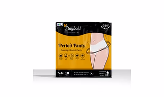 Staybold Super Absorbent Disposable Period Panties for Women with 12 Hr Protection (S/M)