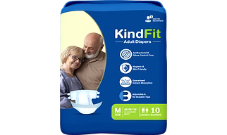 KINDFIT Premium Adult Diapers, Medium Pack of 1 (10 units) Adult Diapers Adult Diapers - M  (10 Pieces)