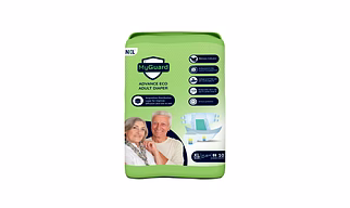MYGUARD Premium Adult Diaper Tape Style| (Extra Large) XL 10 Count| Waist (115-165cm|46-64 Inch)| Wetness Indicator| Extra Absorbent| Leak Lock & Odor Control| Super Soft & Comfortable| Pack of 1
