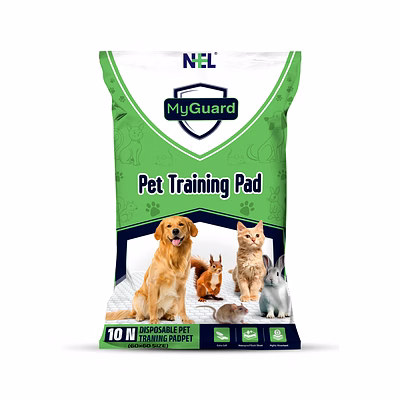 myguard pet training pad | ultra soft | super absorbent | leak-proof protection | (10 pieces) pack of 1