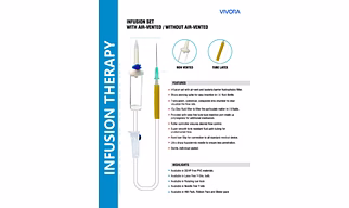INFUSION SET WITH AIR-VENTED WITHOUT AIR-VENTED