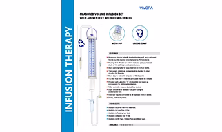 MEASURED VOLUME INFUSION SET WITH AIR-VENTED WITHOUT AIR-VENTED