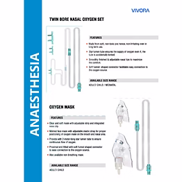 twin bore nasal oxygen set