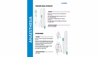 TWIN BORE NASAL OXYGEN SET