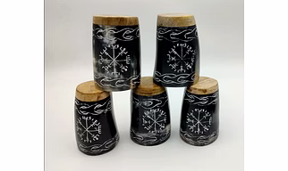 Natural Horn Short Glasses- 250ml