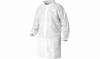 DISPOSABLE VISITOR LAB COAT