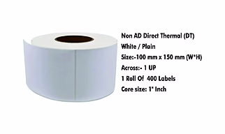 Non AD Direct Thermal Labels   – 4x6x Inch (100x150 mm )-400 / Roll