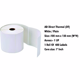 dash technologies and labels pvt ltd ad direct thermal labels – 4x6x inch (100x150 mm )-400 / roll