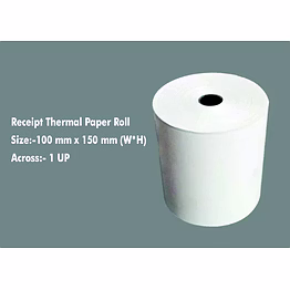 dash technologies and labels pvt ltd receipt thermal paper roll – 100x150mm - 50mtrs
