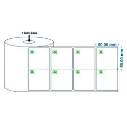 dash technologies and labels pvt ltd direct thermal labels – 50x50 mm – 1000 / roll