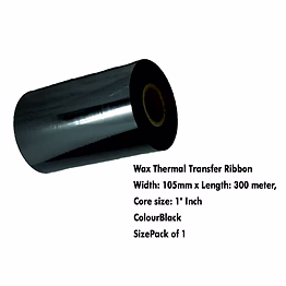 dash technologies and labels pvt ltd wax -105mm x 300 meters thermal transfer barcode labels ribbon