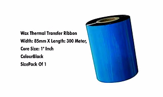 Wax -85mm X 300 Meters Thermal Transfer Barcode Labels Ribbon