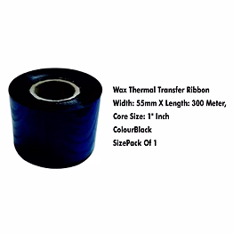 dash technologies and labels pvt ltd wax -55mm x 300 meters thermal transfer barcode labels ribbon